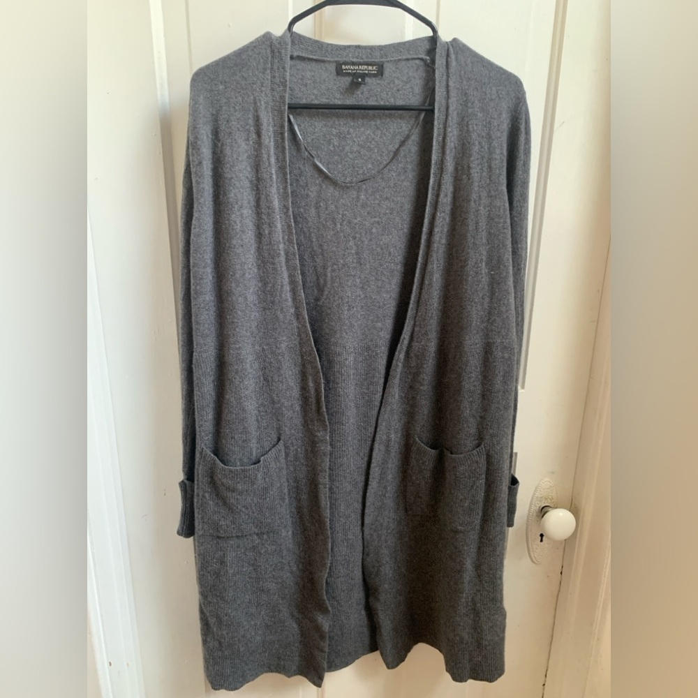Banana Republic Gray Cardigan Small